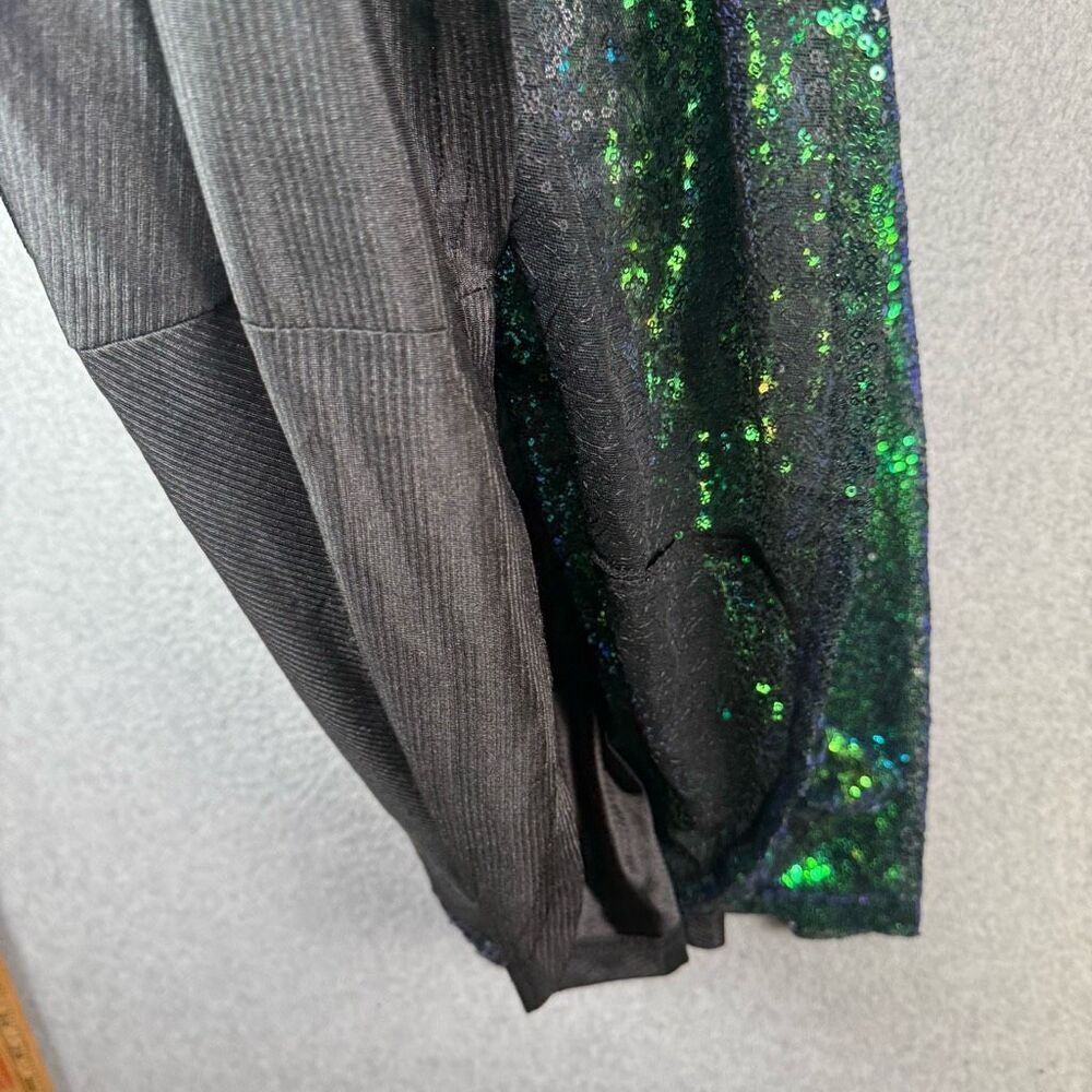 Grace Karin Womens Small All Over Sequin Fit & Flare Sleeveless Dress Green NWT - Picture 6 of 10